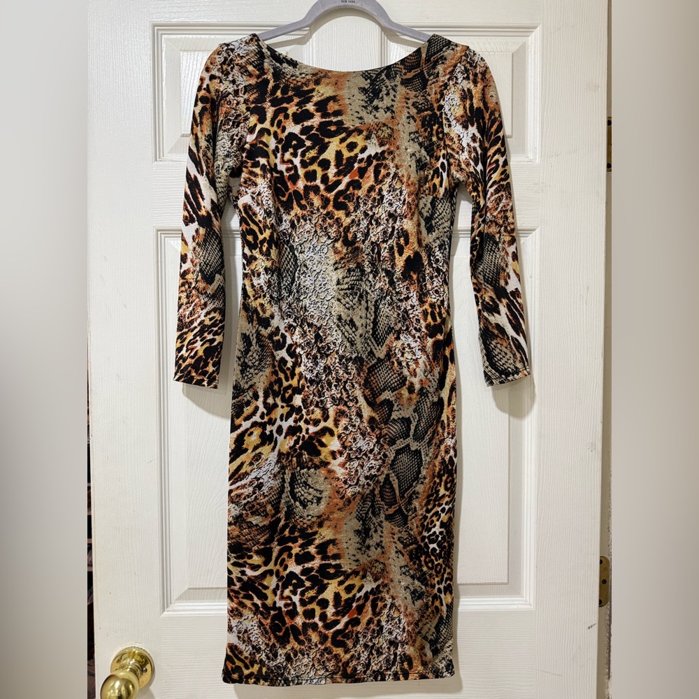 Sagrario Leopard Print Dress